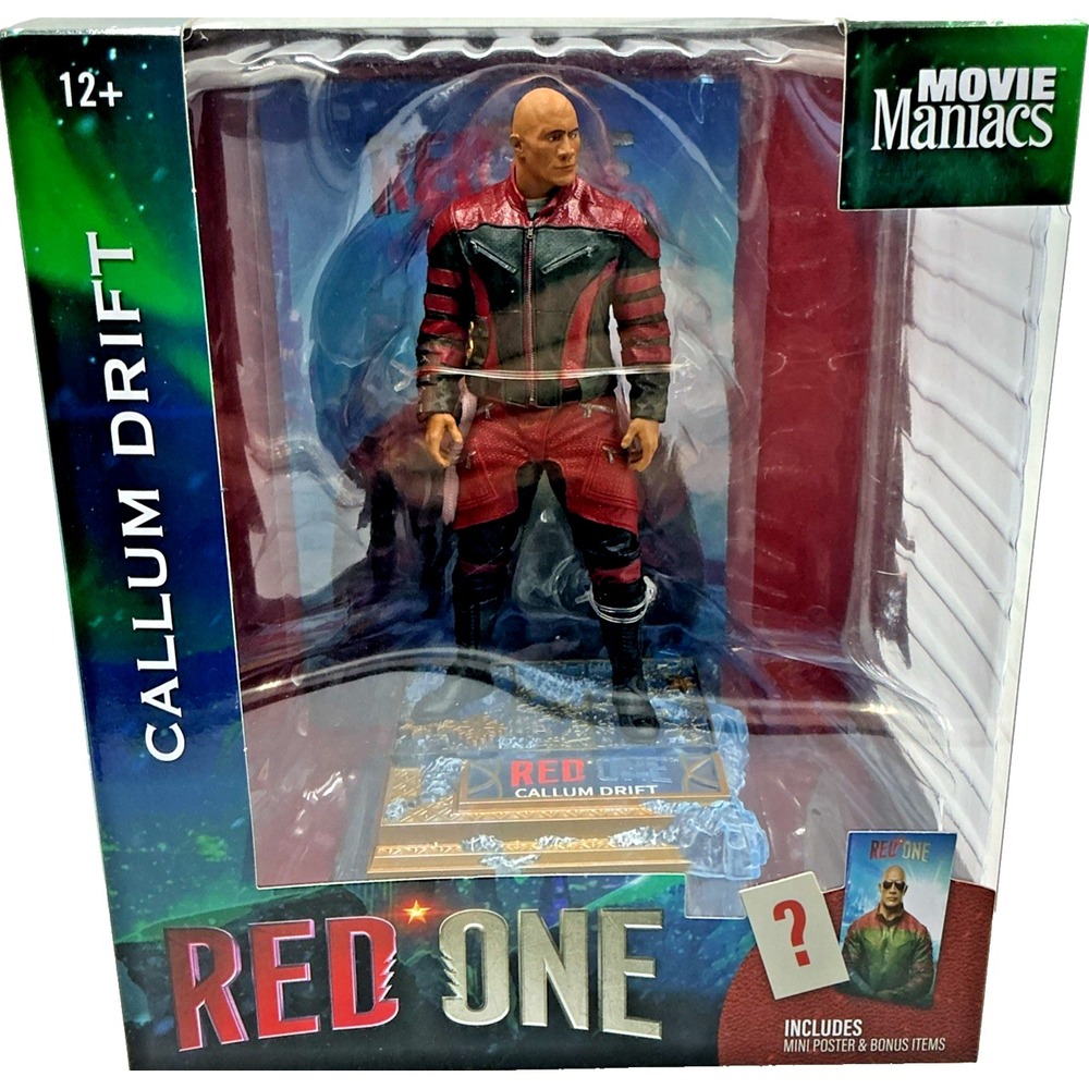 McFarlane Movie Maniacs Red One Callum Drift Dwayne Johnson Limited 4500